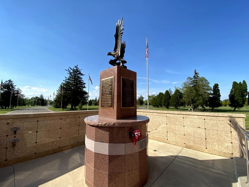 Michigan Memorial Veterans Dedication Marker image. Click for full size.