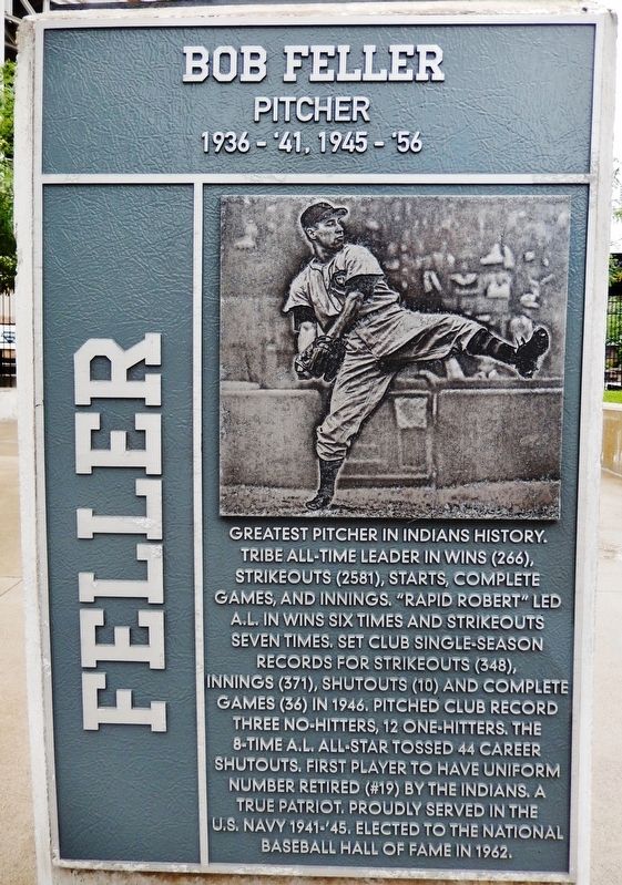 Bob Feller Marker image. Click for full size.