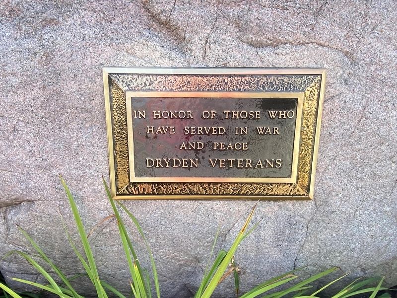 Dryden Veterans Memorial image. Click for full size.