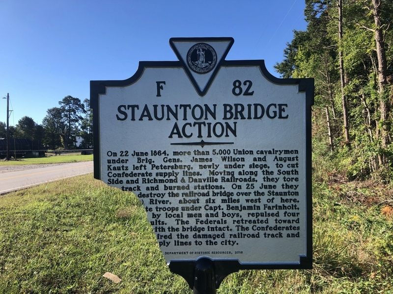 Staunton Bridge Action Marker image. Click for full size.