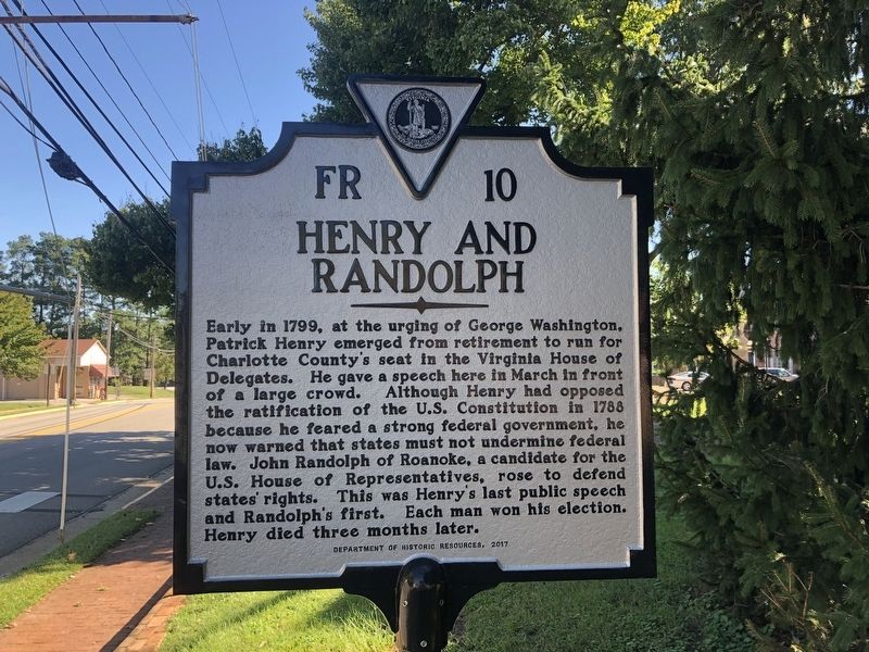 Henry and Randolph Marker image. Click for full size.