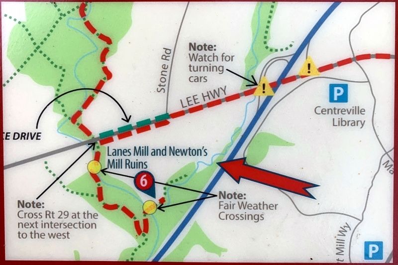 Close-up of map on marker image. Click for full size.