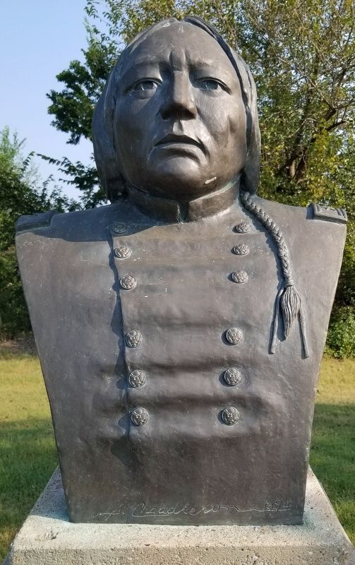 Bust of Stumbling Bear image. Click for full size.