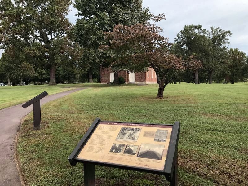 The Hermitage Church Marker image. Click for full size.