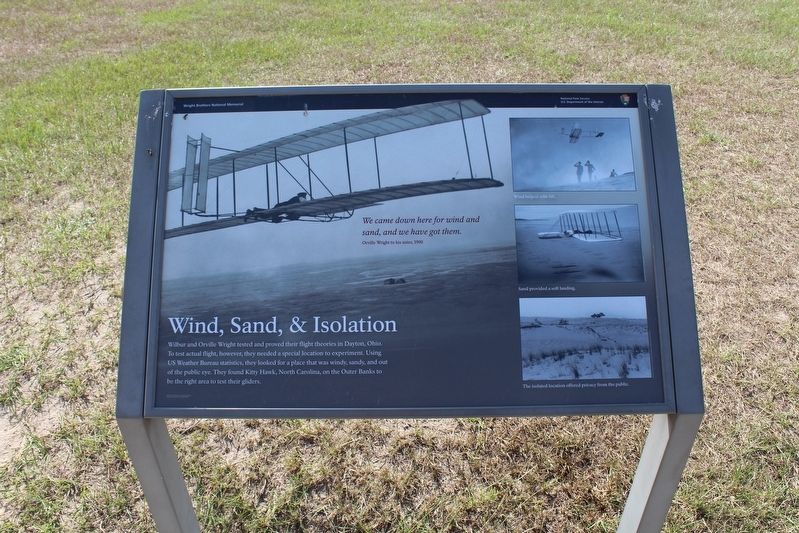 Wind, Sand, and Isolation Marker. Click for full size. Wind, Sand, and Isolation Marker image. Click for full size.