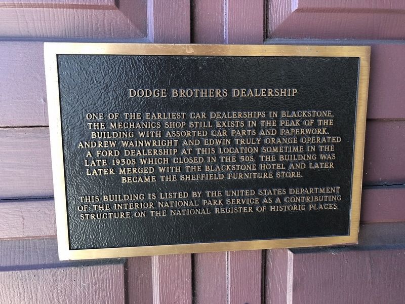 Dodge Brothers Dealership Marker image. Click for full size.
