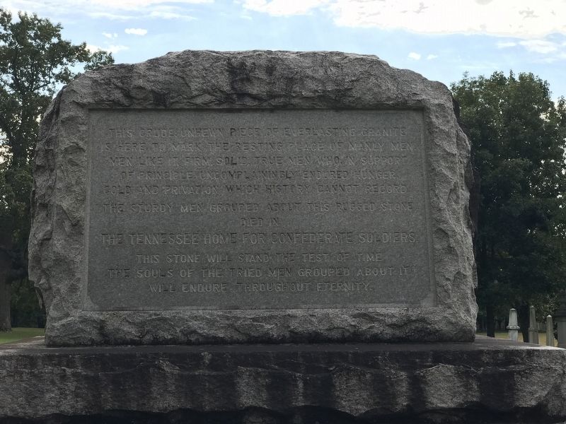 Tennessee Confederate Soldiers' Home Cemetery Monument image. Click for full size.