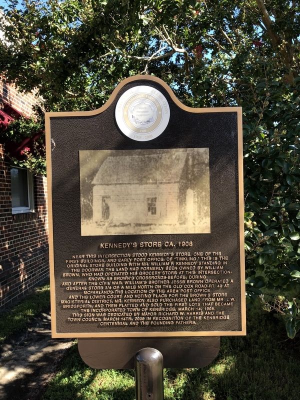 Kennedy's Store ca. 1908 Marker image. Click for full size.