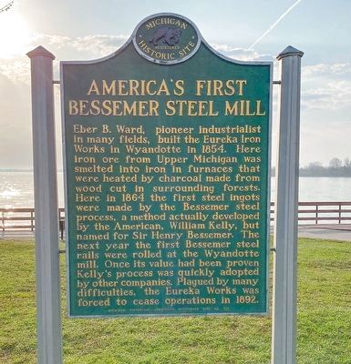 America's First Bessemer Steel Mill Marker image. Click for full size.