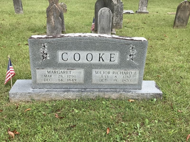 Front of Richard Fielding Cooke's gravestone image. Click for full size.