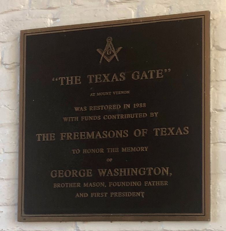 "The Texas Gate" Marker. Click for full size. "The Texas Gate" Marker image. Click for full size.