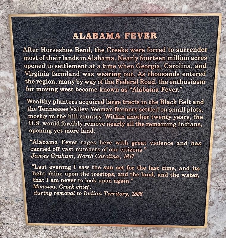 Alabama Fever Marker image. Click for full size.