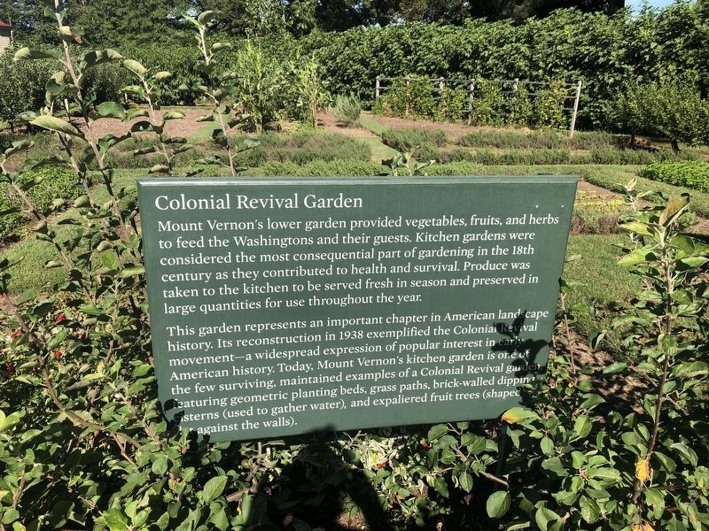 Colonial Revival Garden Marker image. Click for full size.