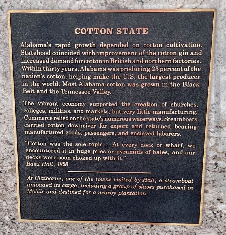 Cotton State Marker image. Click for full size.