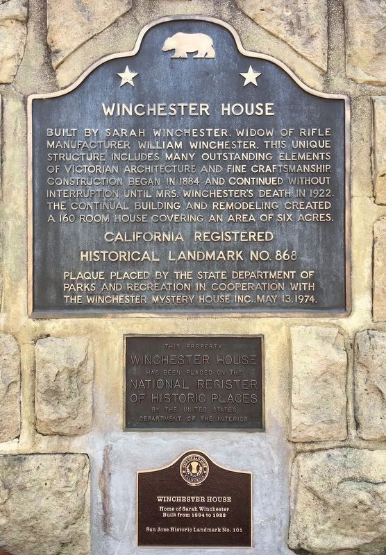 Winchester House Markers image. Click for full size.