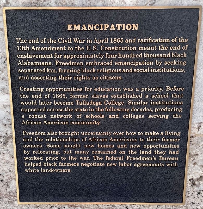 Emancipation Marker image. Click for full size.