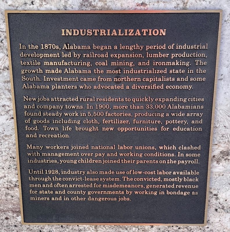 Industrialization Marker image. Click for full size.