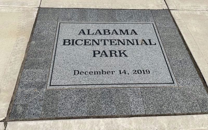 Markers are located in the Alabama Bicentennial Park. image. Click for full size.