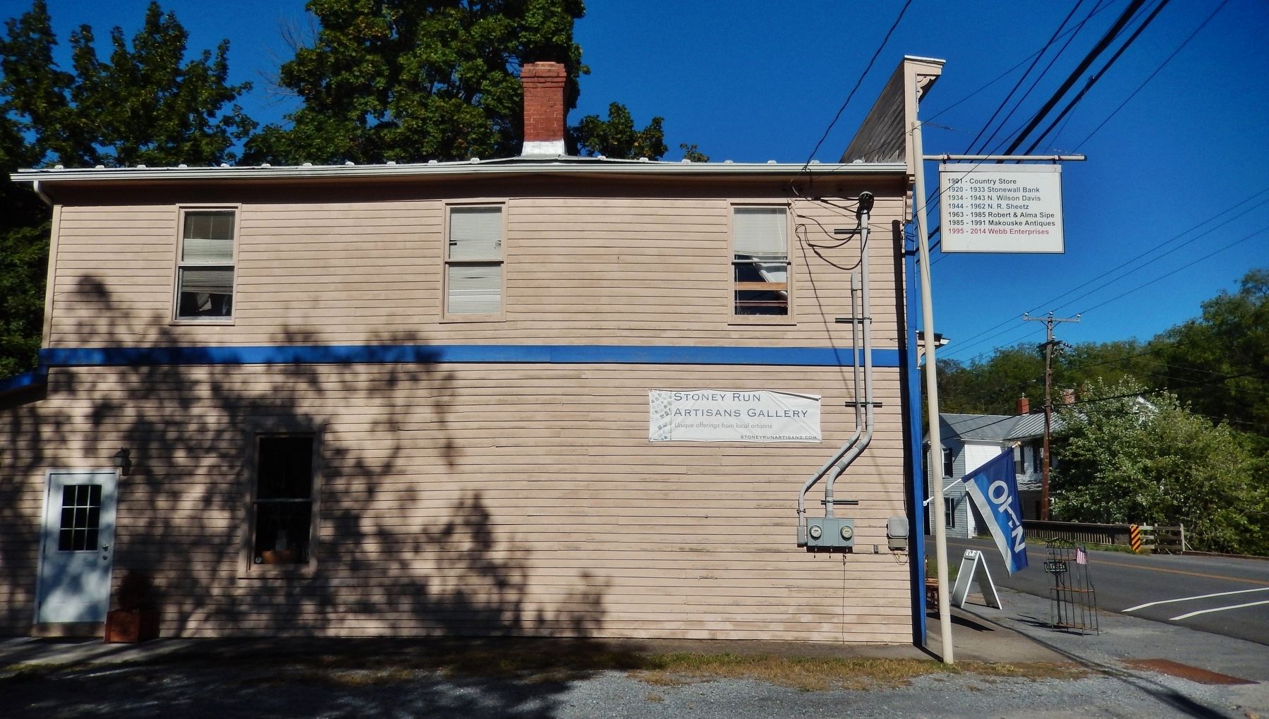 Country Store/Stonewall Bank Building (<i>west elevation</i>) image. Click for full size.