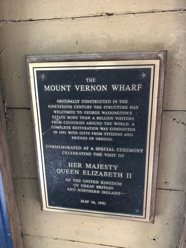 The Mount Vernon Wharf Marker. Click for full size. The Mount Vernon Wharf Marker image. Click for full size.