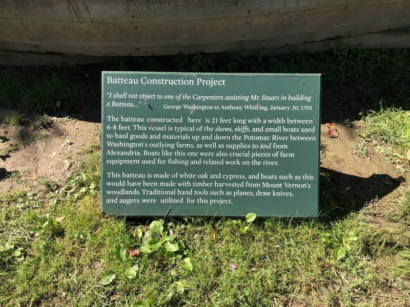 Batteau Construction Project Marker image. Click for full size.