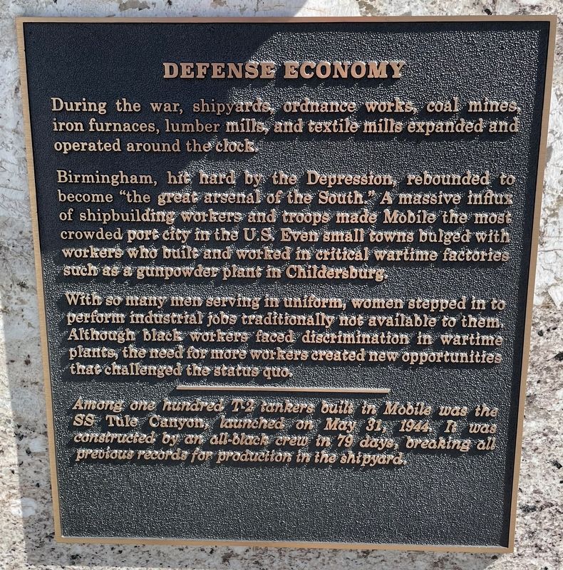Defense Economy Marker image. Click for full size.