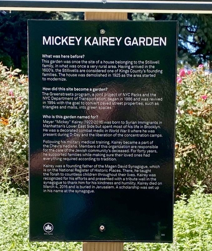 Mickey Kairey Garden Marker image. Click for full size.