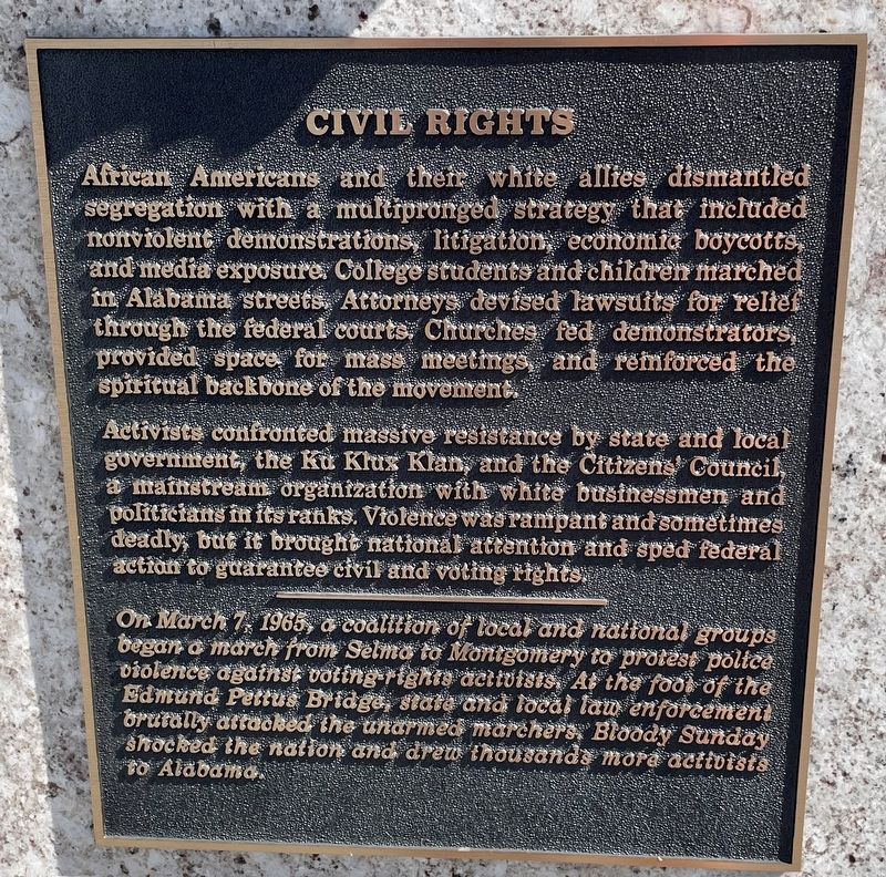 Civil Rights Marker image. Click for full size.