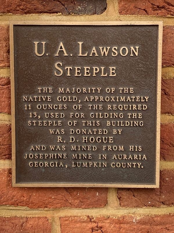U.A. Lawson Steeple Marker image. Click for full size.