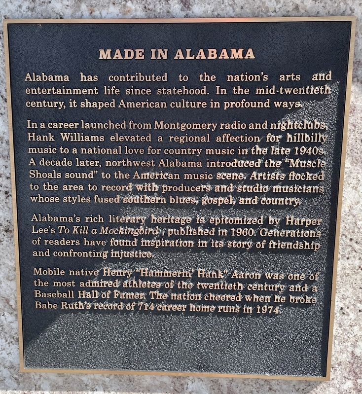 Made in Alabama / Space Race Marker image. Click for full size.