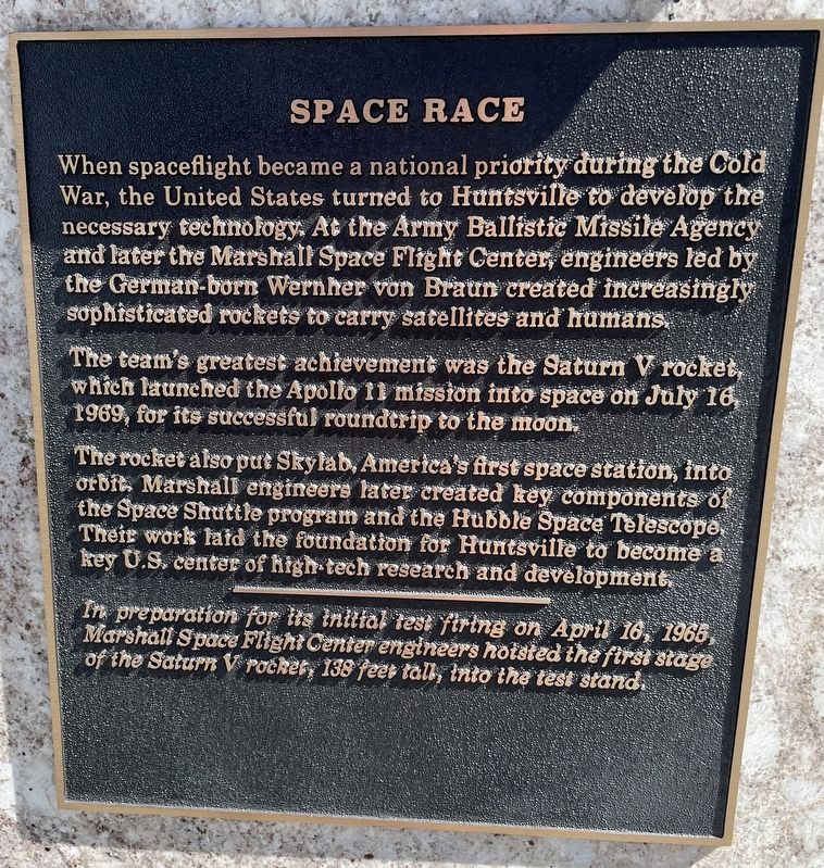 Space Race Marker image. Click for full size.
