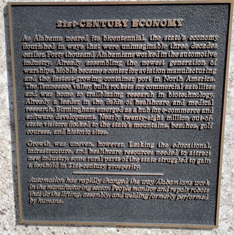 21st Century Economy Marker image. Click for full size.