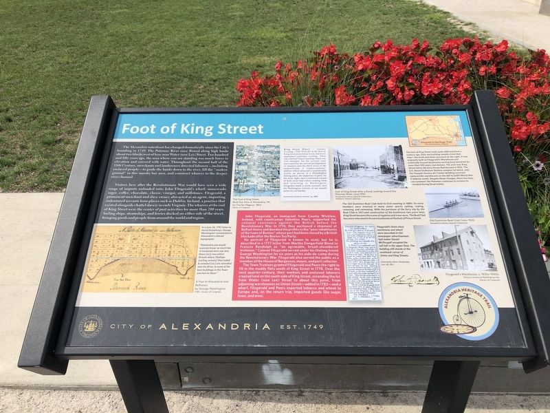 Foot of King Street Marker image. Click for full size.