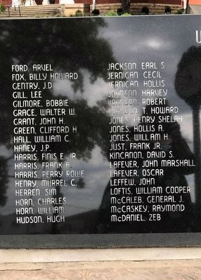 Putnam County Veterans Memorial (World War II, cont'd) image. Click for full size.
