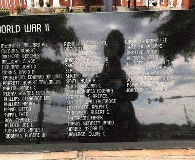 Putnam County Veterans Memorial (World War II, cont'd) image. Click for full size.