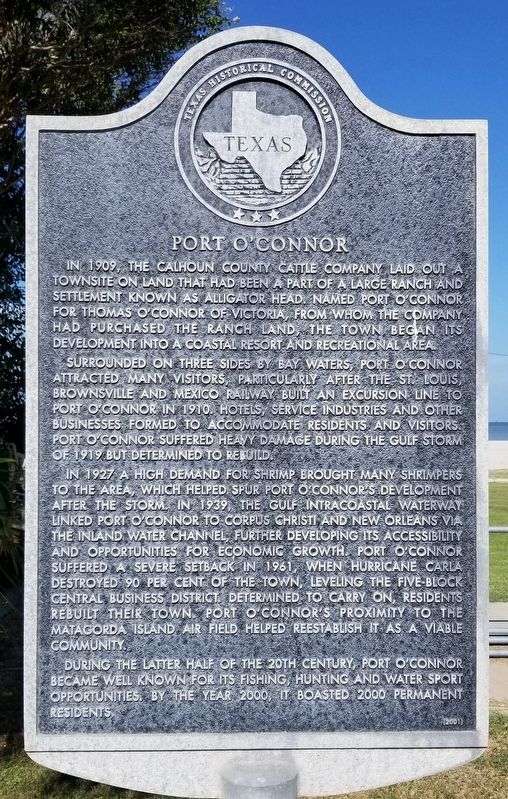 Port O'Connor Marker image. Click for full size.