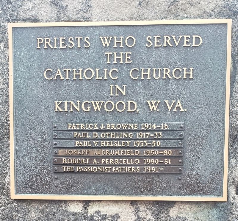 Priests Who Served The Catholic Church Marker image. Click for full size.