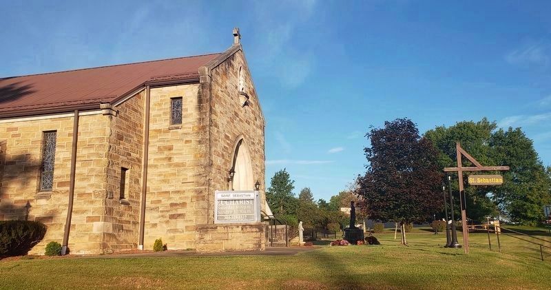 Saint Sebastian Catholic Church. Click for full size. Saint Sebastian Catholic Church image. Click for full size.