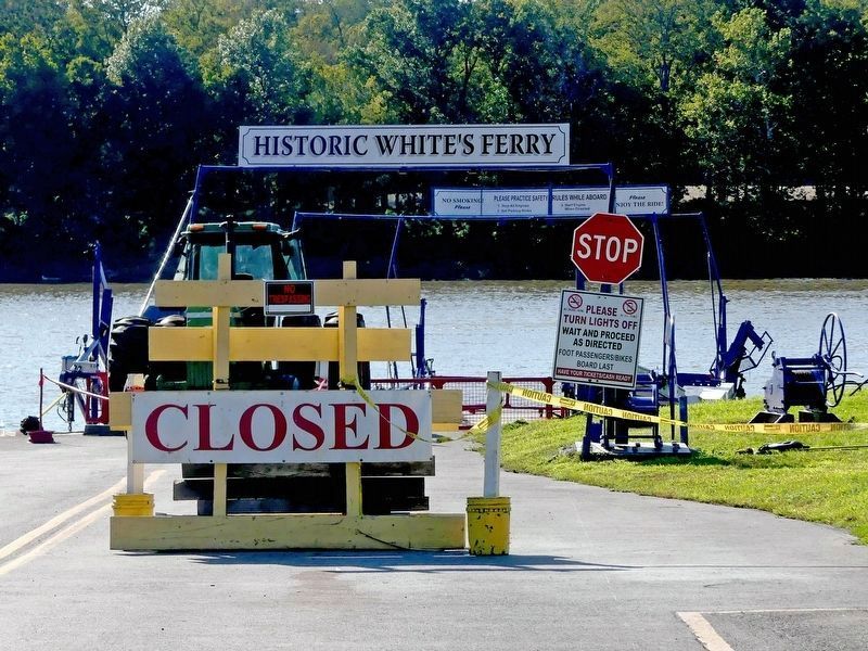 Historic White's Ferry<br>Closed image. Click for full size.