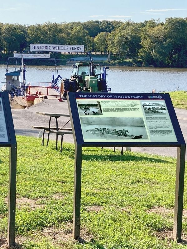 History of White's Ferry Marker image. Click for full size.