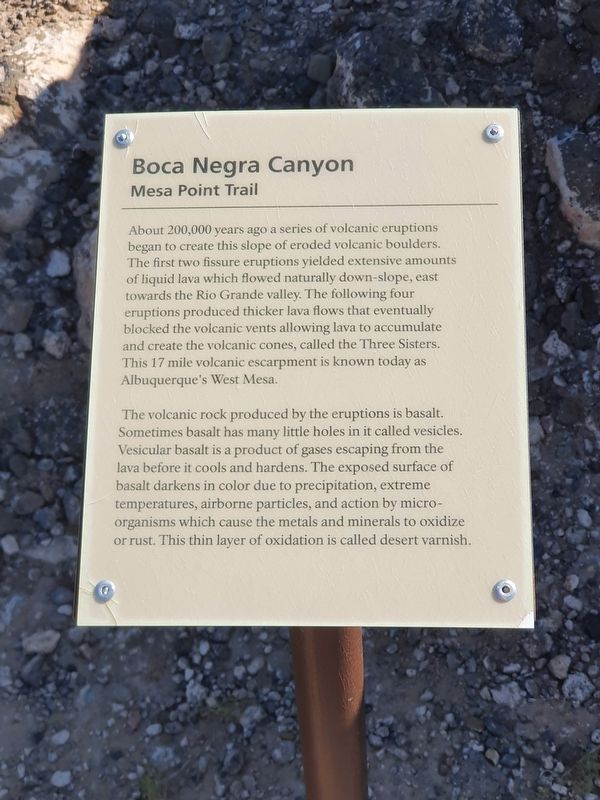 Mesa Point Trail Marker image. Click for full size.