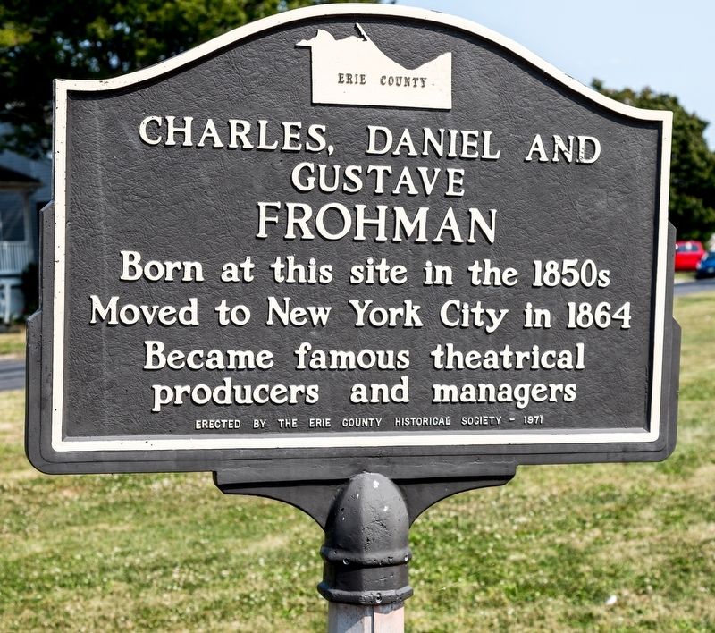 Charles, Daniel and Gustave Frohman Marker image. Click for full size.