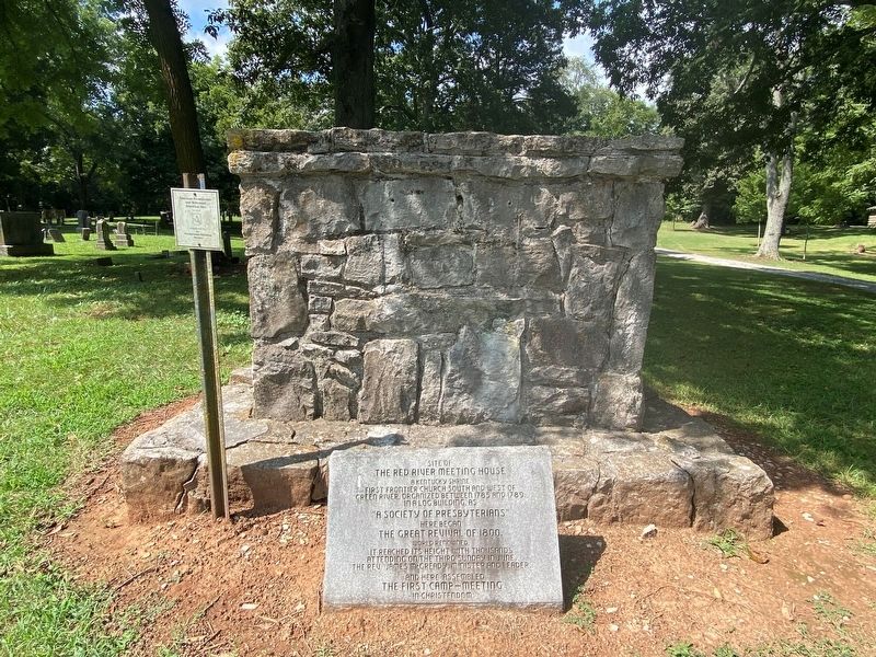 Site of The Red River Meeting House Marker image. Click for full size.