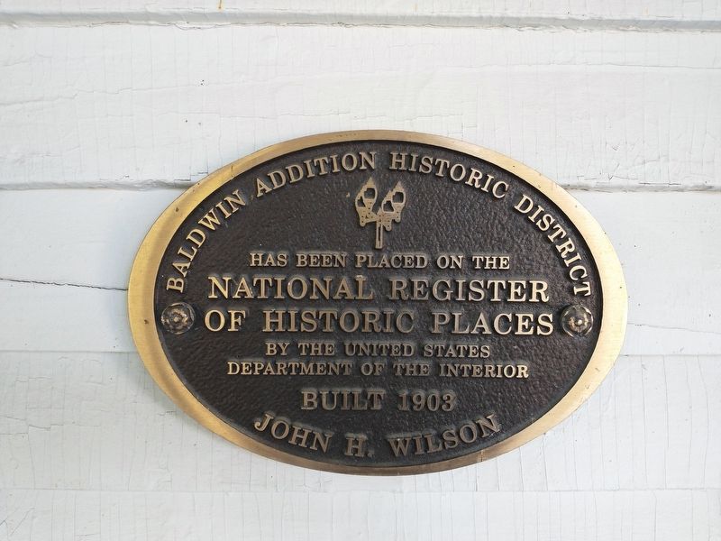 The John H. Wilson House Marker image. Click for full size.