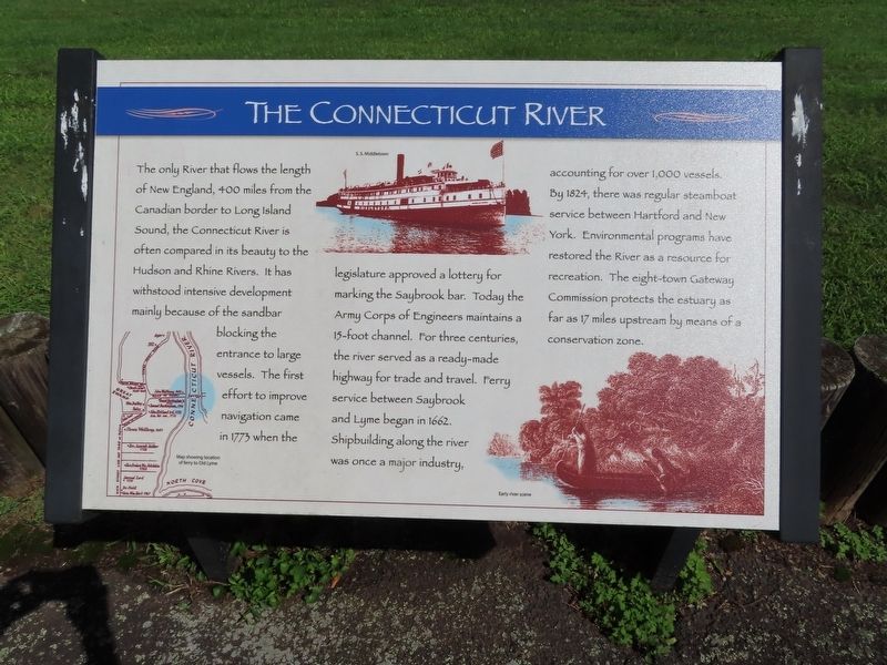 The Connecticut River Marker image. Click for full size.