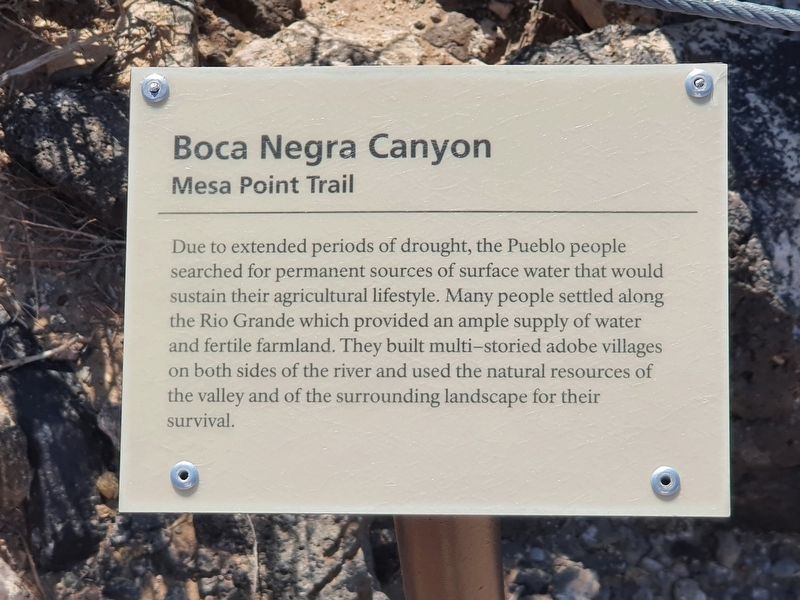 Mesa Point Trail Marker image. Click for full size.