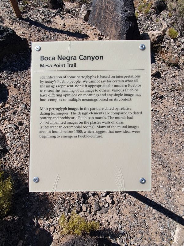 Mesa Point Trail Marker image. Click for full size.