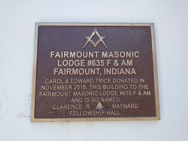 Fairmount Masonic Lodge #635 F & AM Marker image. Click for full size.
