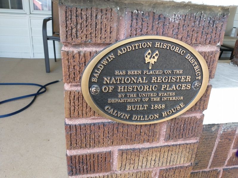 The Calvin Dillon House Marker image. Click for full size.