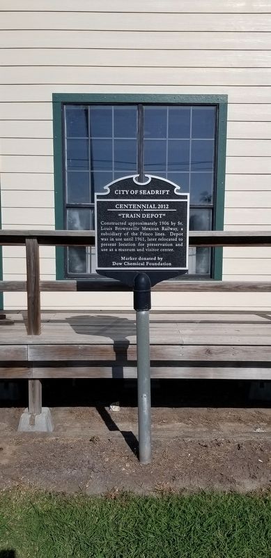 The Train Depot and Marker image. Click for full size.